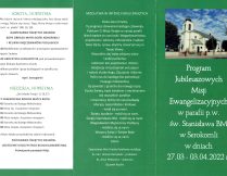 Folder Program Jubileuszowych Misji Ewangelizacyjnych 1